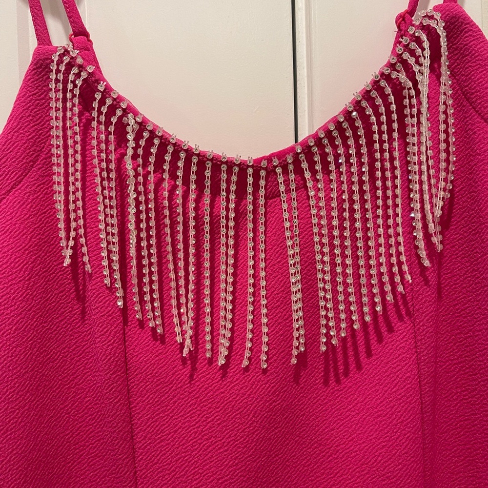 Fancy pink dress with sparkles